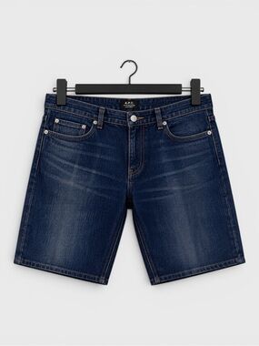728 A.P.C. New Standard Jean Classique Denim Bermuda Shorts